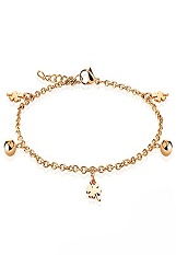 charming tiny shamrock anklet for kids and babies 